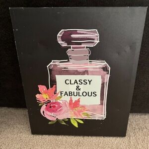Classy & Fabulous Perfume Bottle Art Print